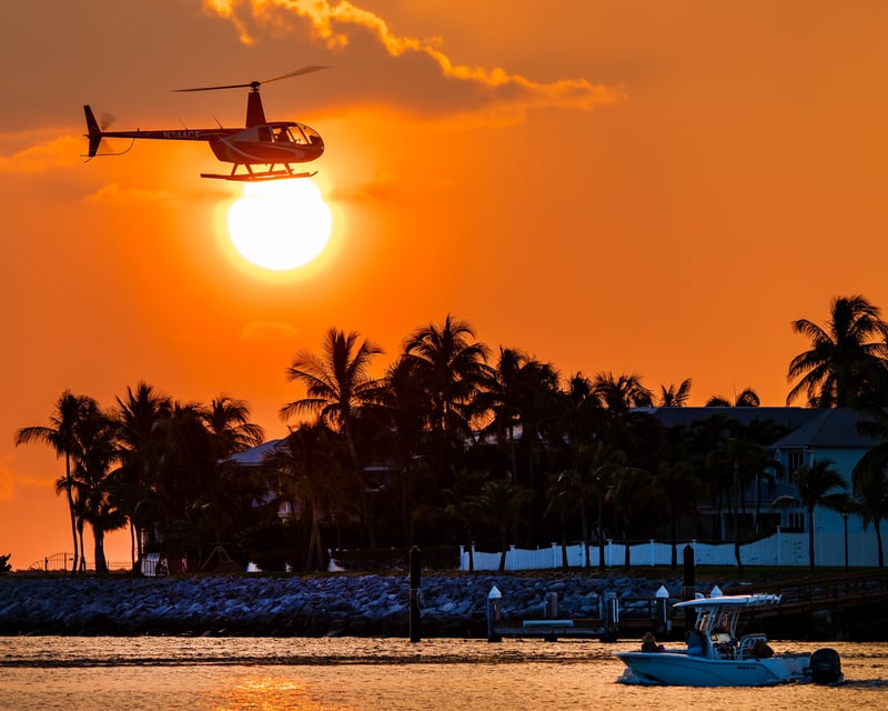 Private Sunset Helicopter Tour in Key West