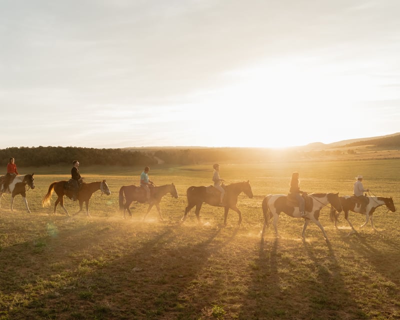 Sunset Horseback Ride Near Zion National Park