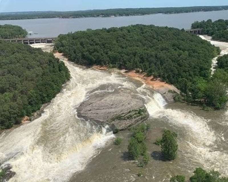 Private Dam & Spillway Scenic Flight Over Grand Lake