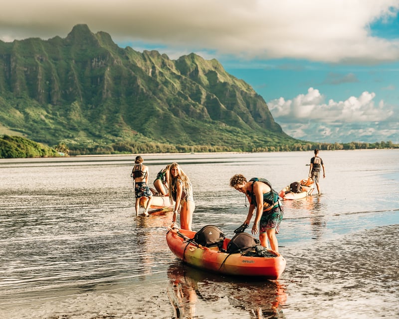 Kaneohe Bay Sandbar Kayak Rental