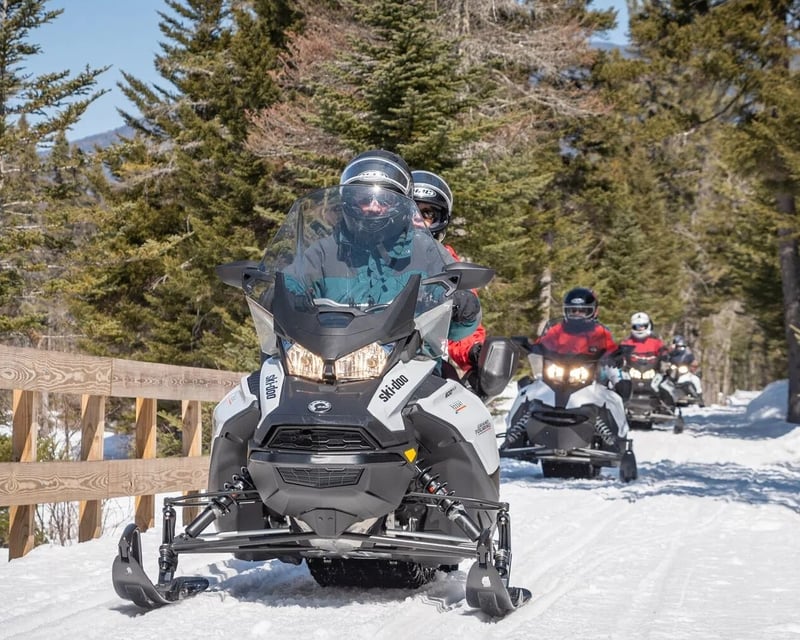 Intermediate Bear Notch Snowmobile Tour in Bartlett