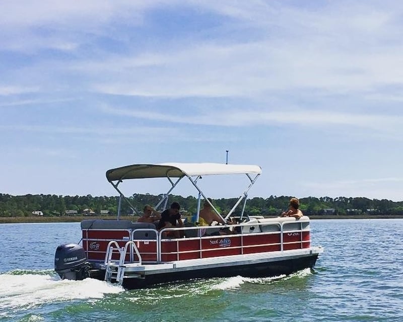 Pontoon Boat Rental on Lazaretto Creek, Tybee Island