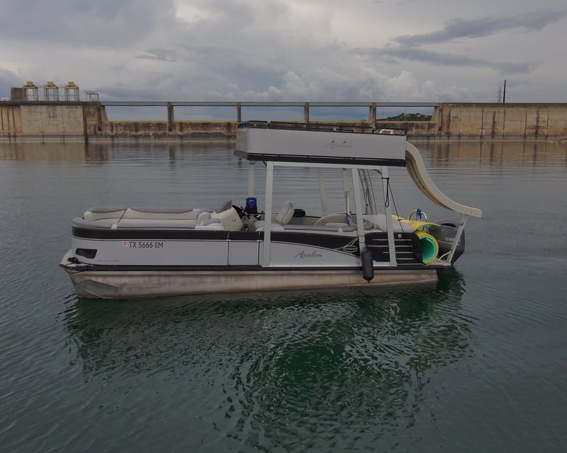 Cruise Lake Travis on a Double-Decker Pontoon Slide