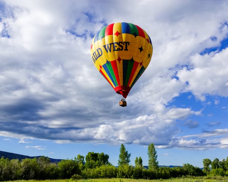 Morning Hot Air Balloon Ride in Steamboat Springs
