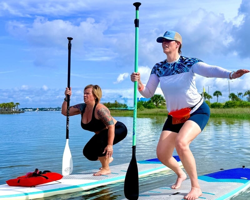 Paddle Board Fitness Class in Pensacola Beach