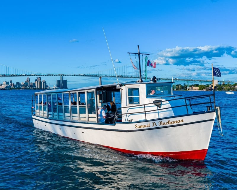 Private Detroit River Boat Charter From Trenton, MI