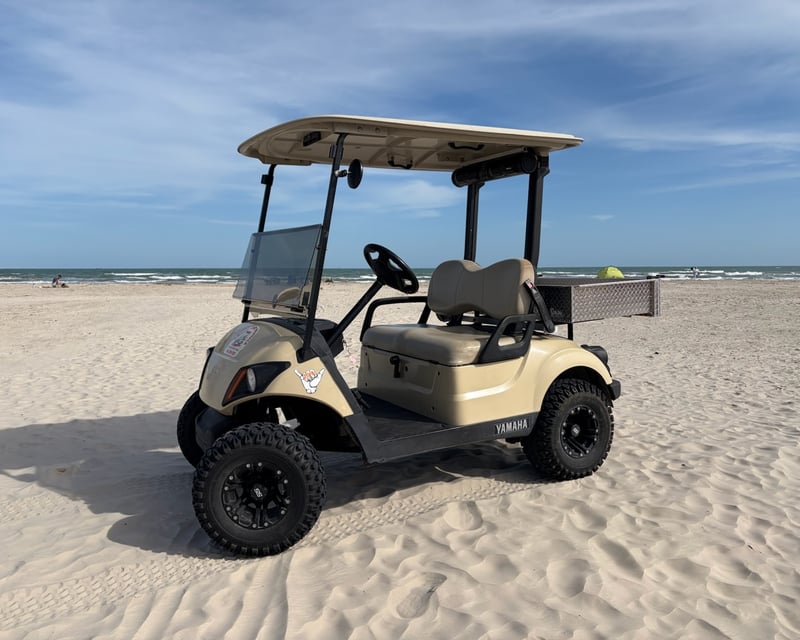 Explore Port Aransas by 2-Passenger Golf Cart