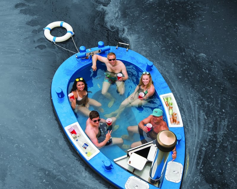 Private Hot Tub Boat with Skyline Views Near Boston