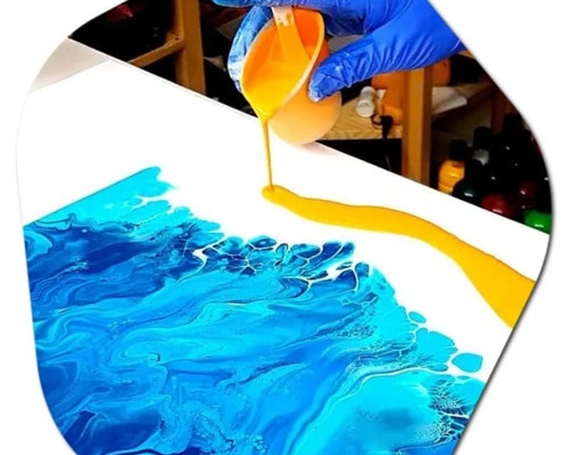Fluid Art Paint Pouring Class in Gretna, LA