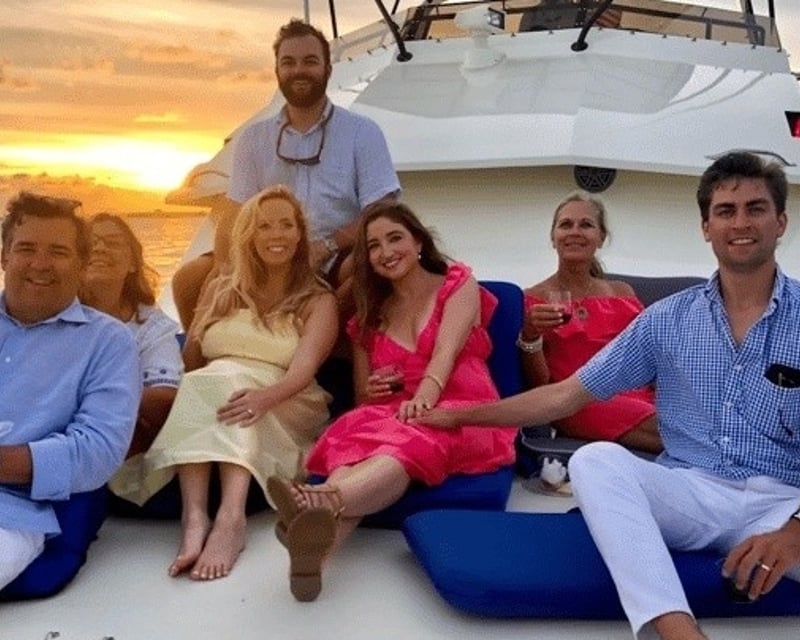 Private 45' Hatteras Yacht Sunset Cruise in Destin