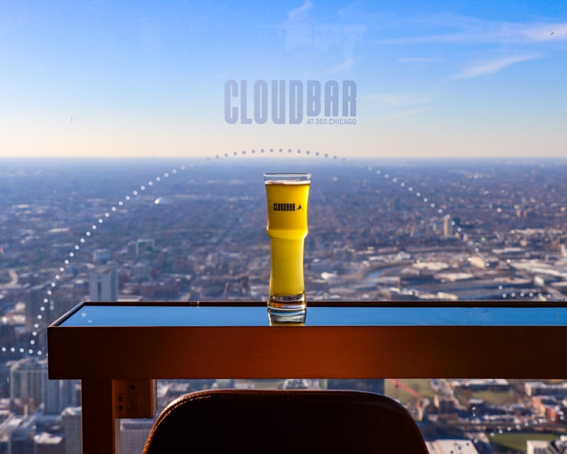 360 Chicago Observation Deck Ticket with a Drink