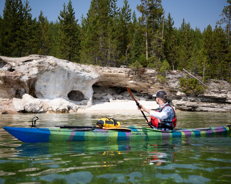 Twilight Kayak Tour on Yellowstone Lake