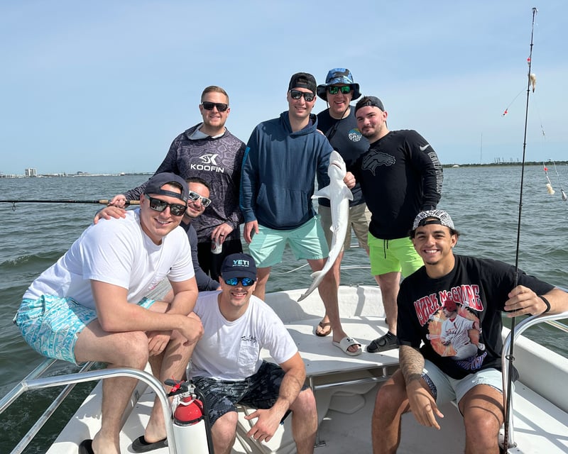 Private Bachelor Party Shark & Redfish Charter in Charleston