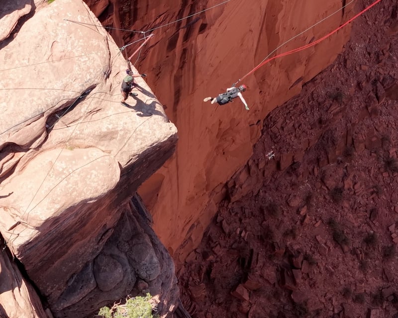 Giant Canyon Rope Swing Near Moab