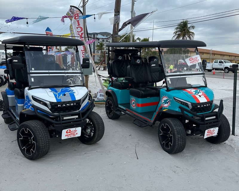 Street-Legal 4-Seater Golf Cart Rental in Fort Myers Beach