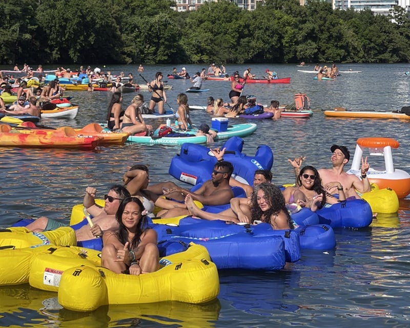 Spring-Fed River Tubing in Austin