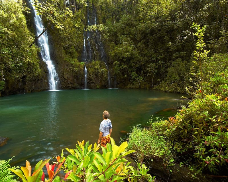 Paddle & Hike to Secret 120ft Kauai Waterfall