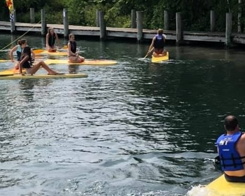 Full-Day Paddlebuoy Floating Platform Rental in Elk Rapids