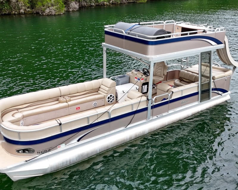 Private Double Decker Boat Charter with Slide on Lake Austin