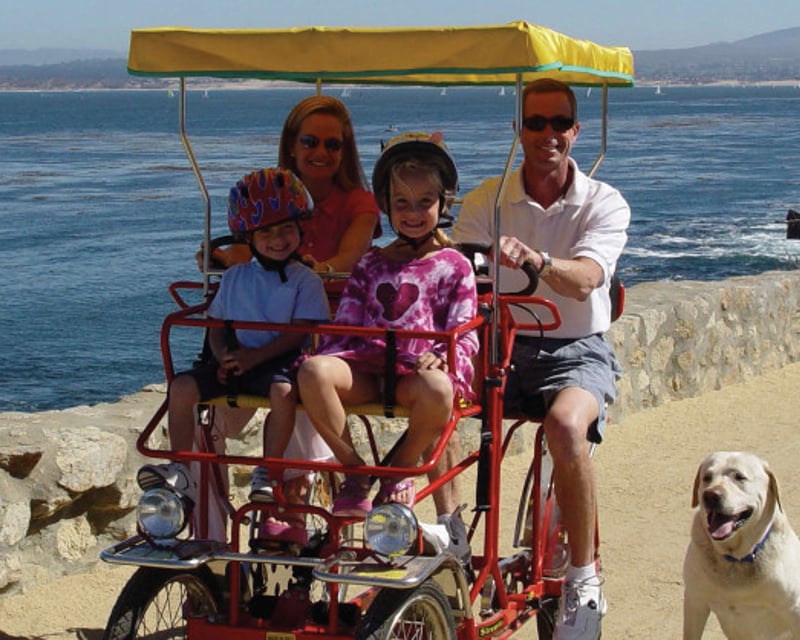 Surrey Bike Rental on the Monterey Recreation Trail