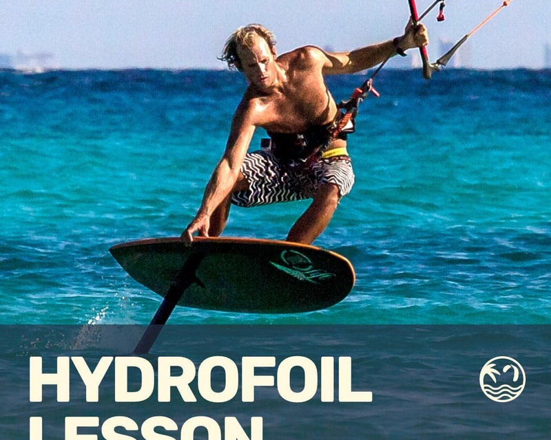Private Hydrofoil Kiteboarding Lesson in San Juan