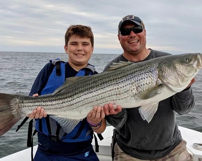 Private Half-Day Striped Bass Fishing Charter in Newport