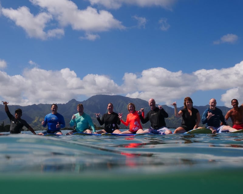 Private Group Surf Lesson in Haleiwa (3–5 People)