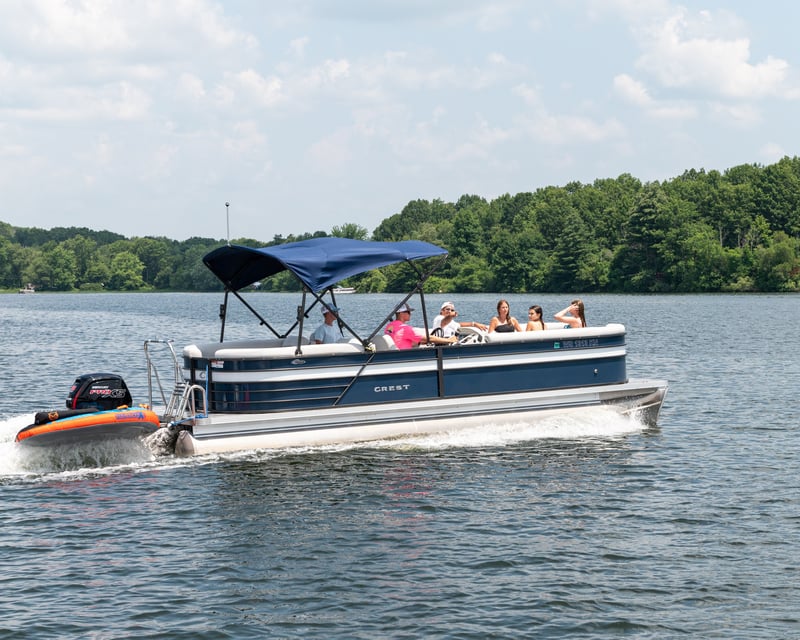 Private Pontoon Charter & Tubing on Lake Lillinonah