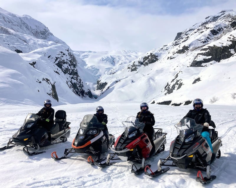 Expert-Guided Snowmobile Adventure to Glaciers