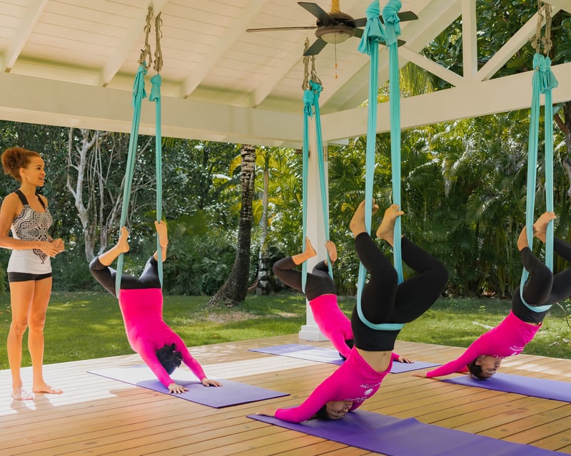 Private Aerial Yoga Class in Punta Cana