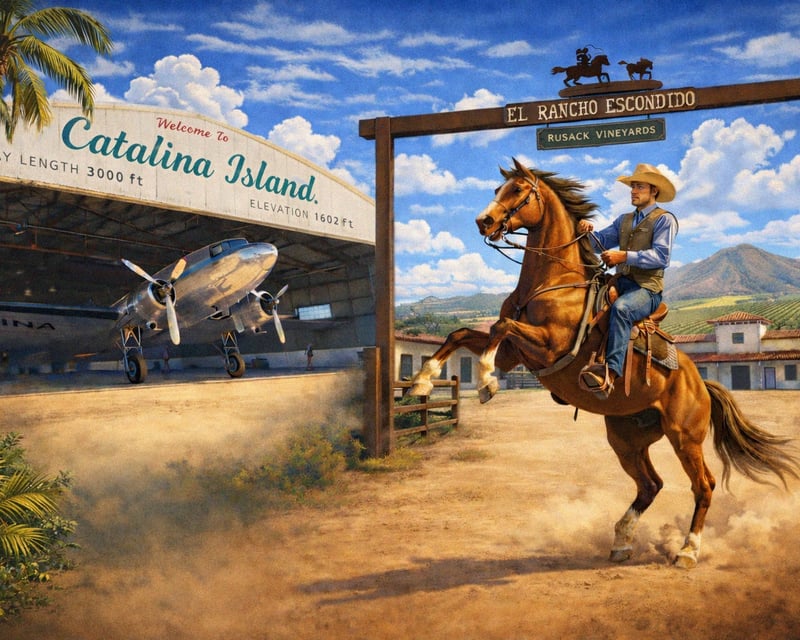 Wrigley Ranch & Airport in the Sky Tour on Catalina Island