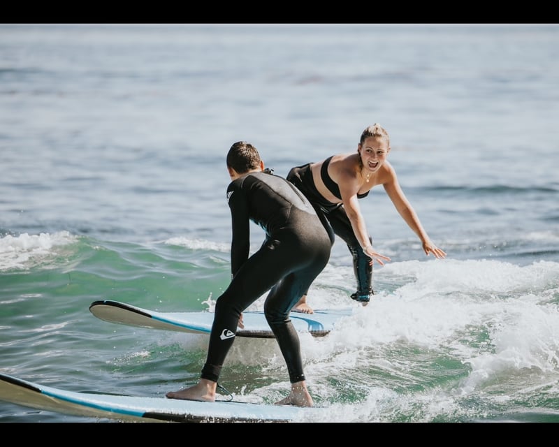 Beginner Surf Lesson at Thalia Street in Laguna Beach