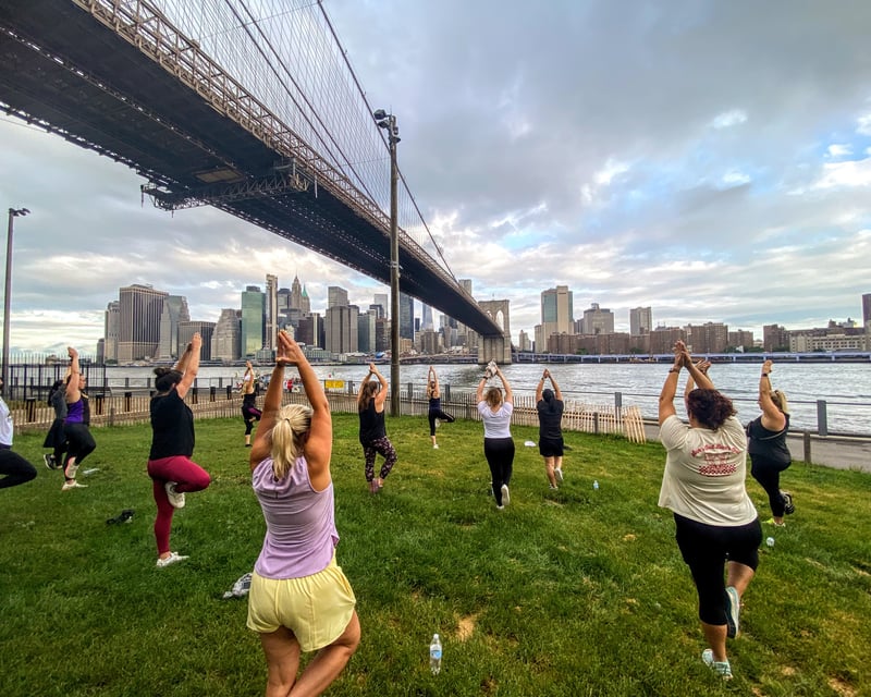 Brooklyn Bridge Waterfront Yoga Walk