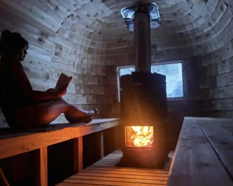 Wood-Fired Airstream Sauna Rental
