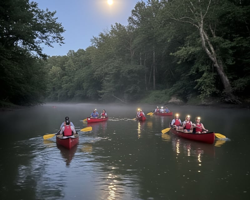 Moonlight Canoe Trip in Logan