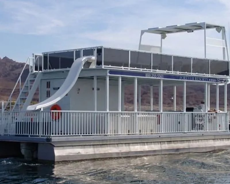 44' Pontoon Boat Rental in Searchlight