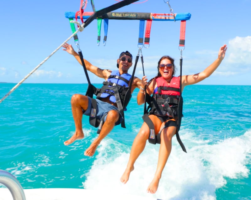 Parasailing at Smathers Beach in Key West