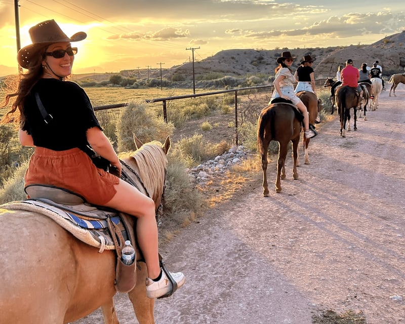 Wild West Sunset Horseback Ride & Dinner near Las Vegas