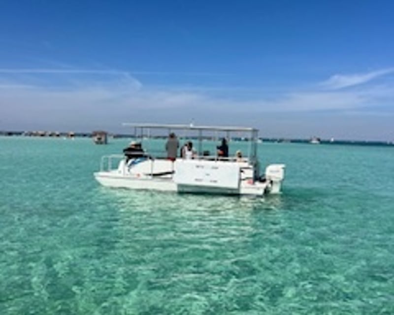 23' Pontoon Charter to Crab Island From Destin