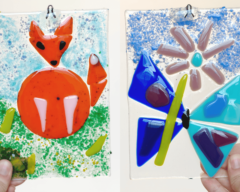 Fused Glass Tile Class in Asheville