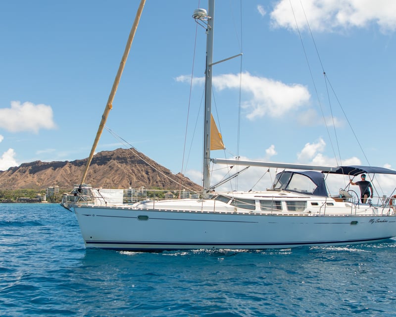Private Waikiki Fireworks Cruise on 43' Sailing Yacht