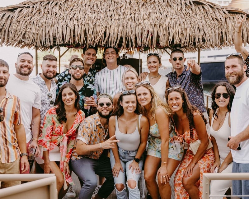 Private Tiki Boat Party Cruise on Boston Harbor