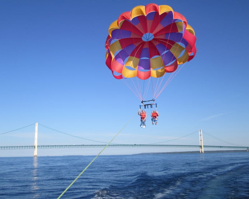 600-Foot Parasailing Flight in St. Ignace