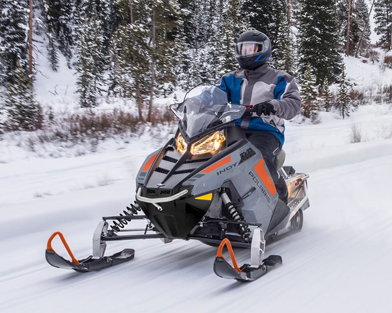 Single-Rider Trail Snowmobile Rental in Indian River, MI