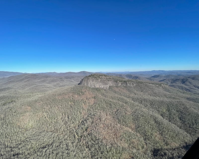 Fly Over Pisgah National Forest From Asheville