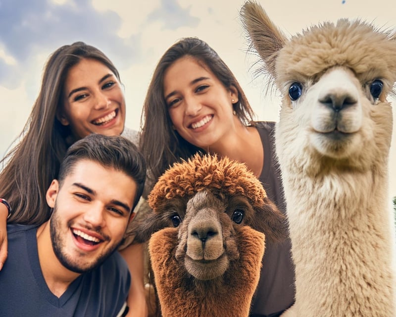 Private Alpaca Trail Walk on a Northborough Farm