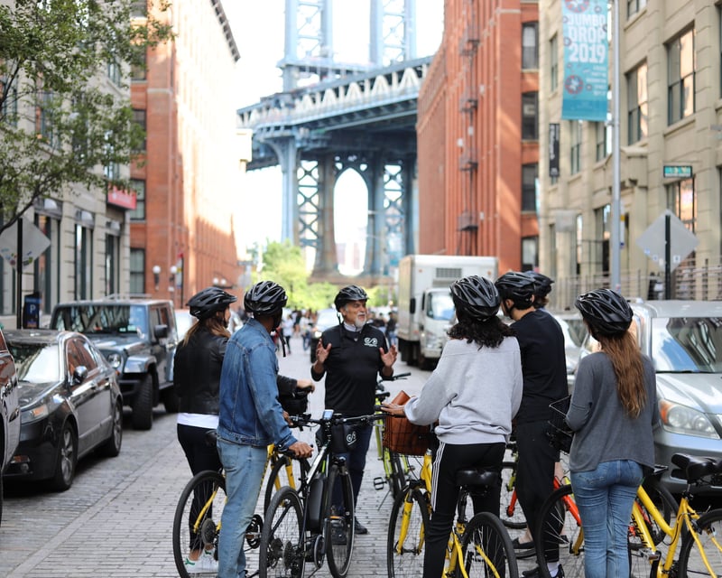 Bike Over the Brooklyn Bridge in New York City