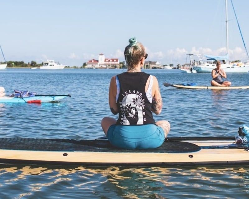 Stand-Up Paddleboard Yoga Class in Ocracoke
