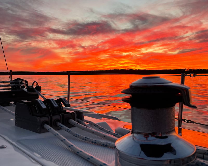 Shared Sunset Sail near Bluffton