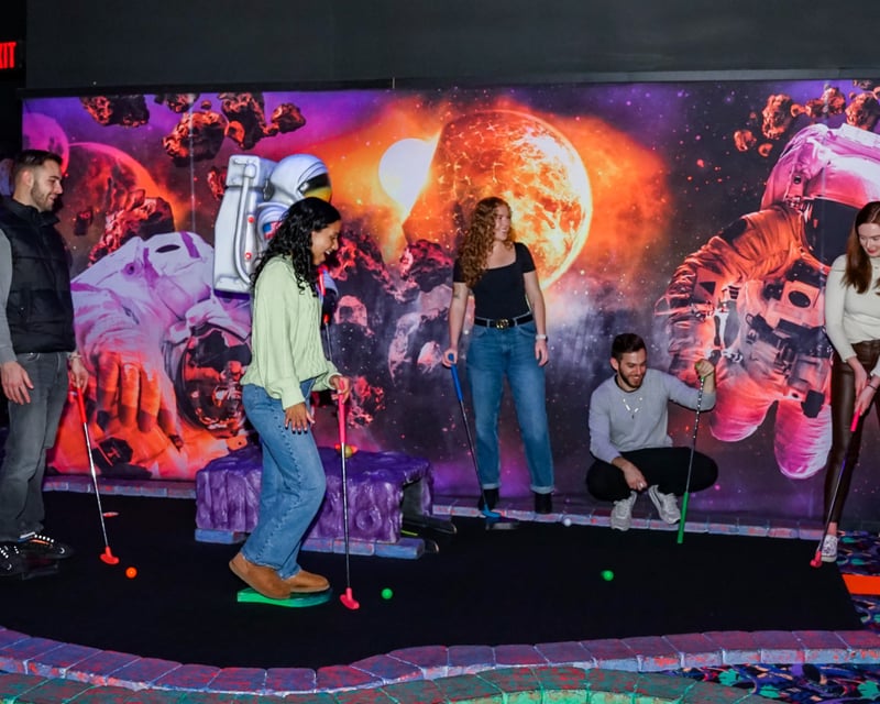 18-Hole Blacklight Mini Golf at American Dream